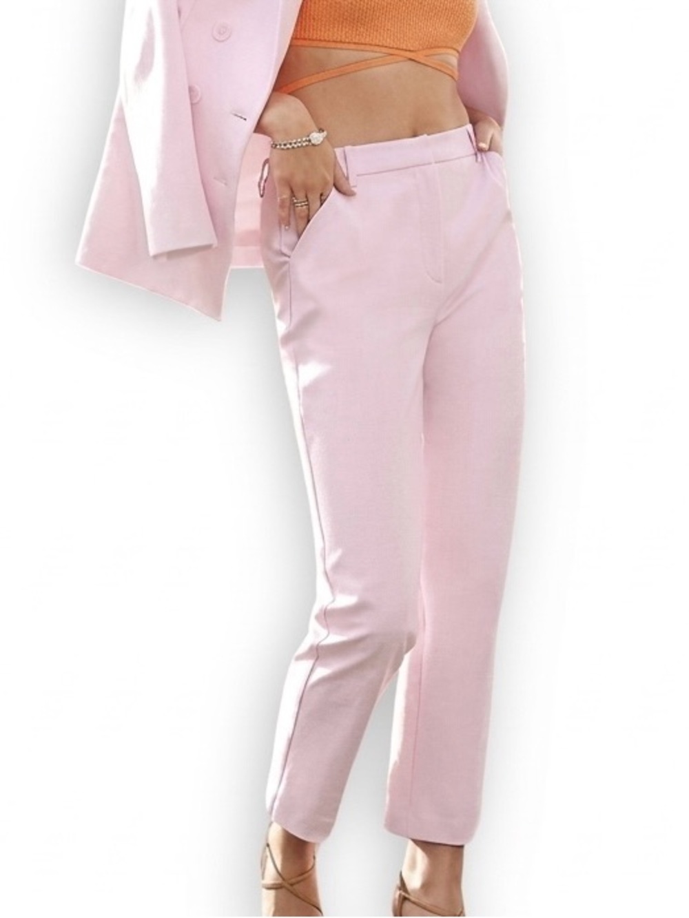 EXPRESS Pale Pink Women's Trousers